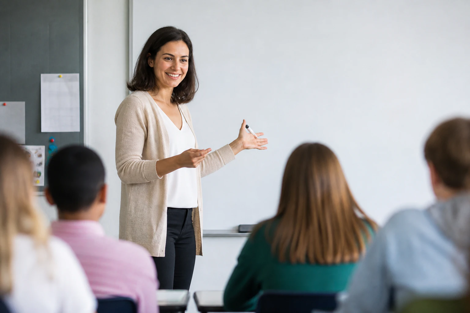 Teacher in classroom